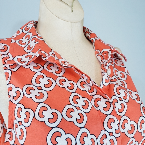 Crown & Ivy sleeveless cotton top size Medium - Picture 5 of 6